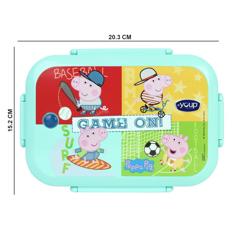 YOUP Stainless Steel Peppa Pig Bento Lunch Box With 3 Compartments SUBLIME - 900 ml
