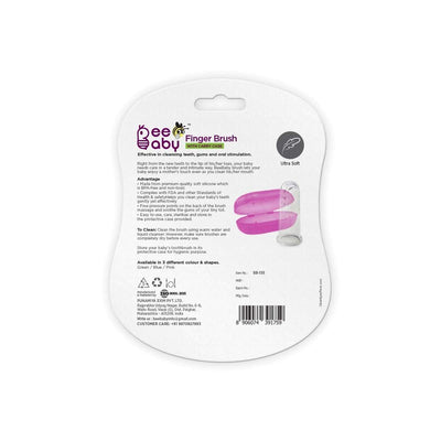 Silicone Baby Finger Brush with Carry Case (Violet)