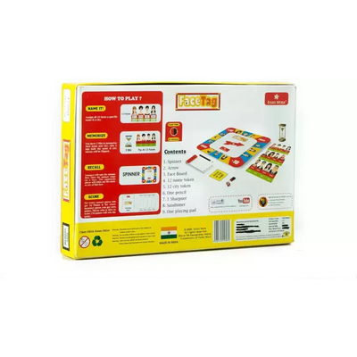 Face Tag Educational Board Games
