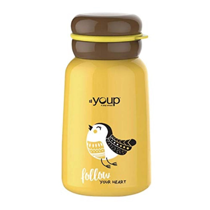 Youp Stainless Steel Insulated Yellow Color Kids Water Bottle YP302 - 300 ML