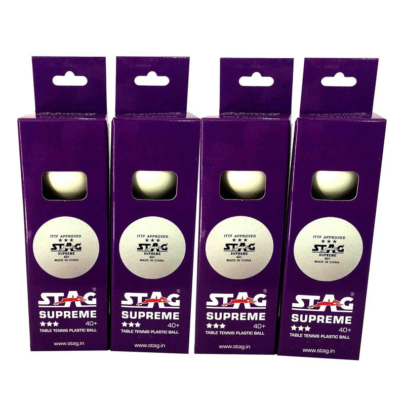 3 Star Supreme Tt Balls Ittf Approve (Pack of 12)