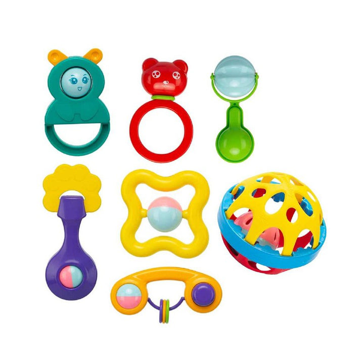 Baby Rattle Set Pack of 7 - Multicolor