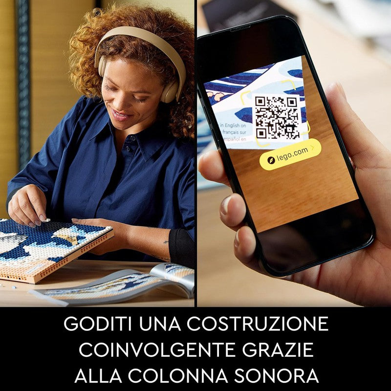 LEGO Art Hokusai, The Great Wave 31208 Building Kit (1,810 Pieces) -  (COD Not Available)