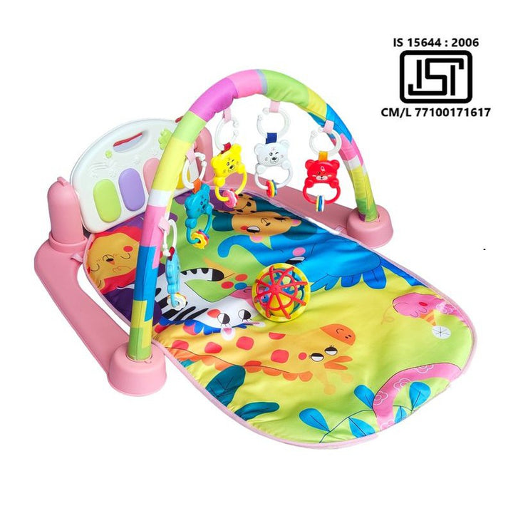 6 in 1 Musical Baby Play Gym Mat Piano Fitness Rack with Baby Rattle For kids