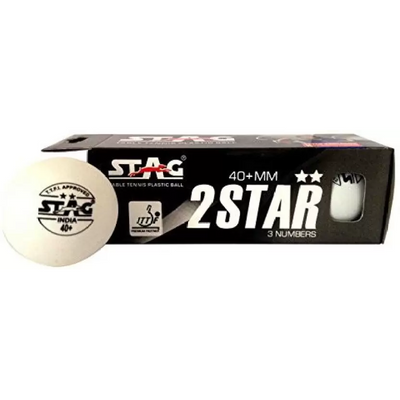 2 Star Orange Table Tennis Balls (Pack of 6)