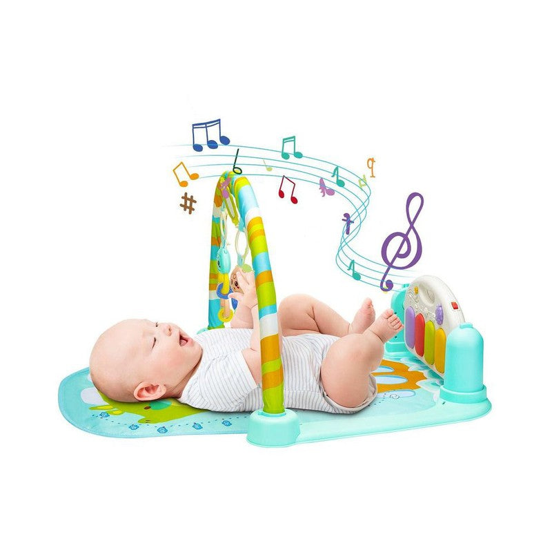 5 in 1 Musical Baby Play Gym Mat Piano Fitness Rack with Baby Rattle For kids