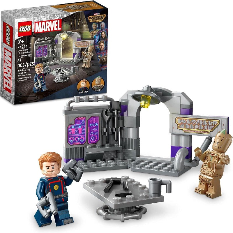LEGO Marvel Guardians of The Galaxy Headquarters 76253, Super Hero Building Toy Set - 67 PCS