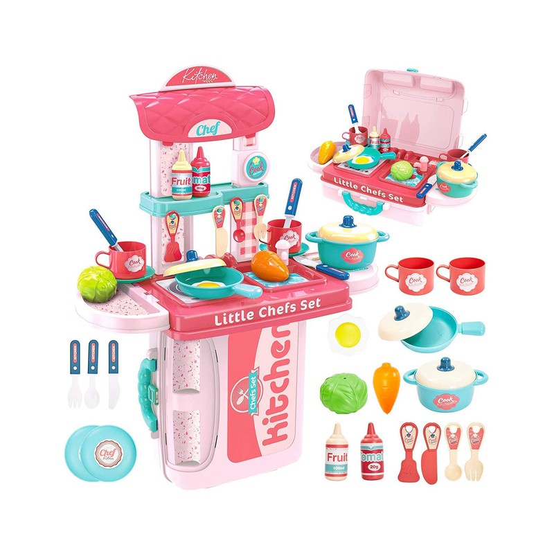 3 in 1 Kitchen Chef Set of 30 (Assorted Colour & Design)