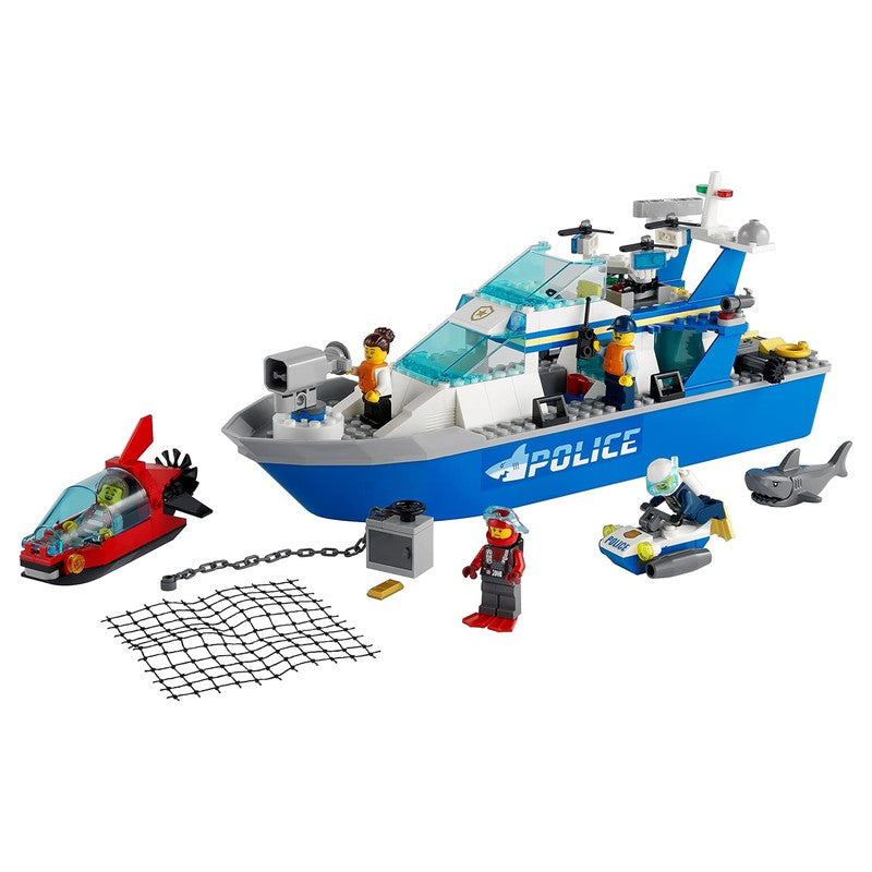 LEGO City Police Patrol Boat 60277 Building Kit 276 Pieces (5-8 Years)
