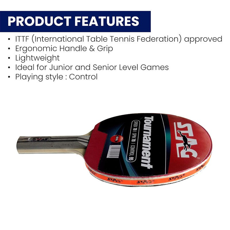 Beginner ITTF Approved Rubber Tournament Table Tennis Racquet