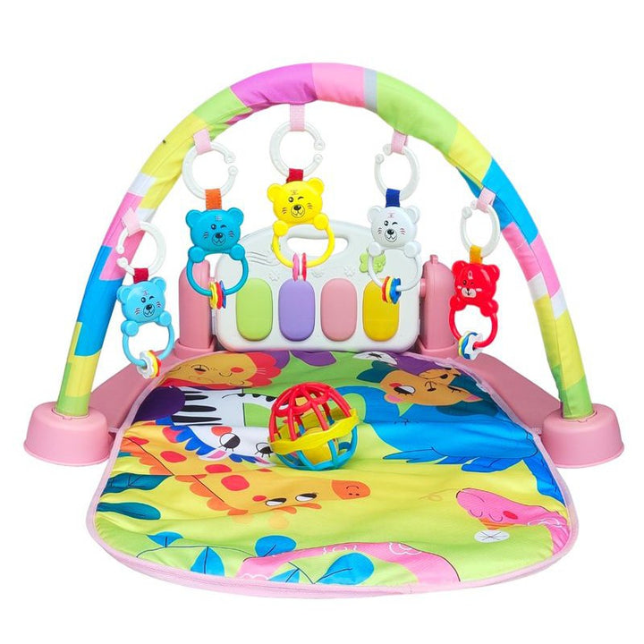 6 in 1 Musical Baby Play Gym Mat Piano Fitness Rack with Baby Rattle For kids