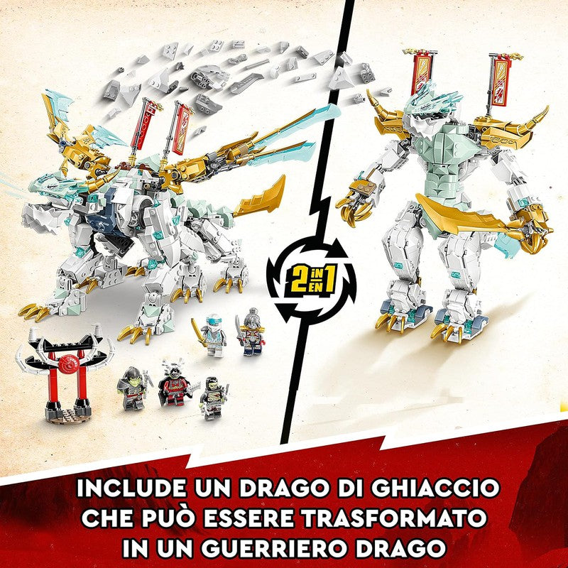 LEGO Ninjago Zane'S Ice Dragon Creature 71786 Building Toy Set (973 Pieces) -  (COD Not Available)