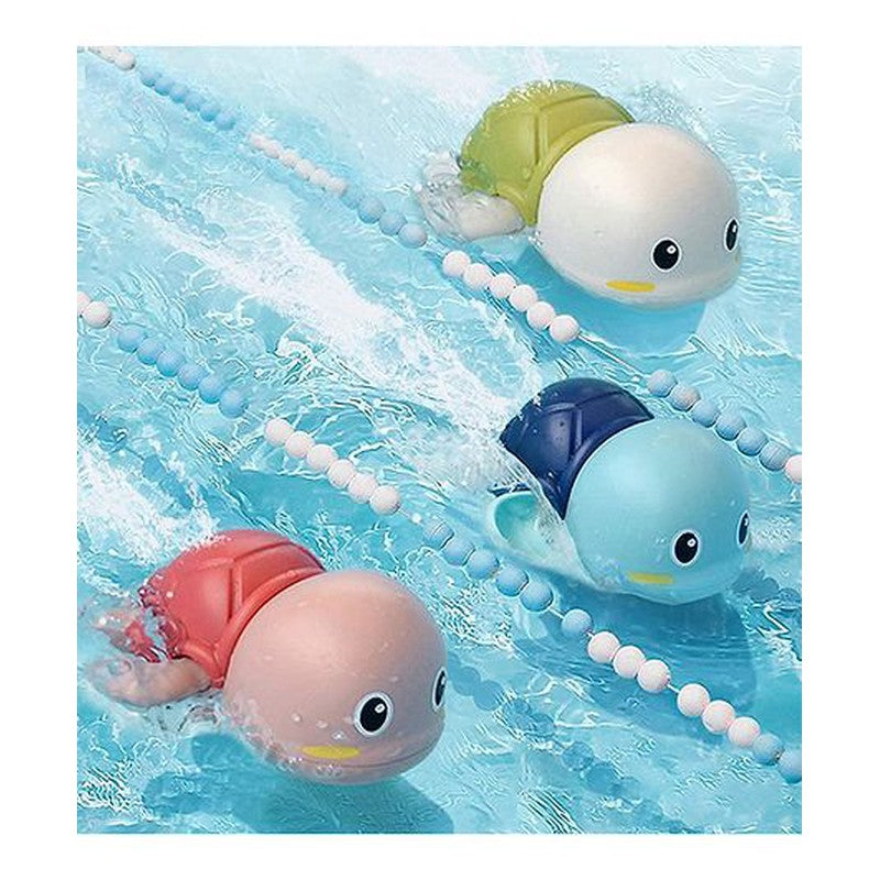 Pack Of 4 | Swimming Turtle Wind Up Bath Toy (Assorted Colour)