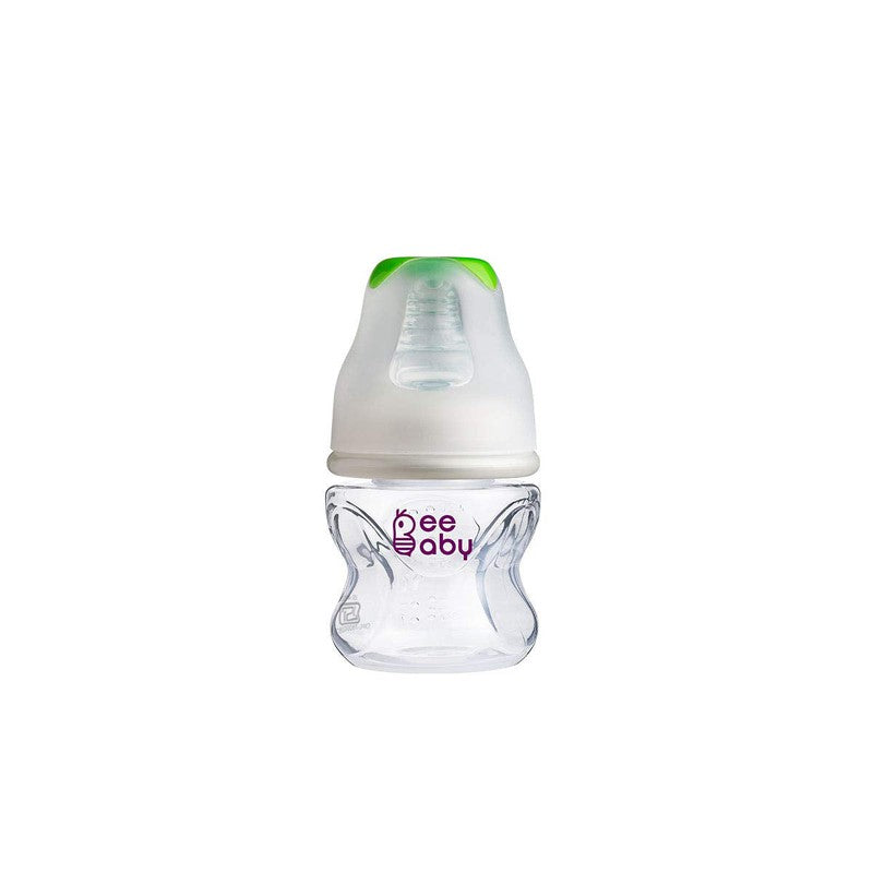 Green 60ml Comfort Slim Neck Baby Feeding Bottle with Anti-Colic Silicone Nipple. 100% BPA FREE. 60 ML /2 Oz