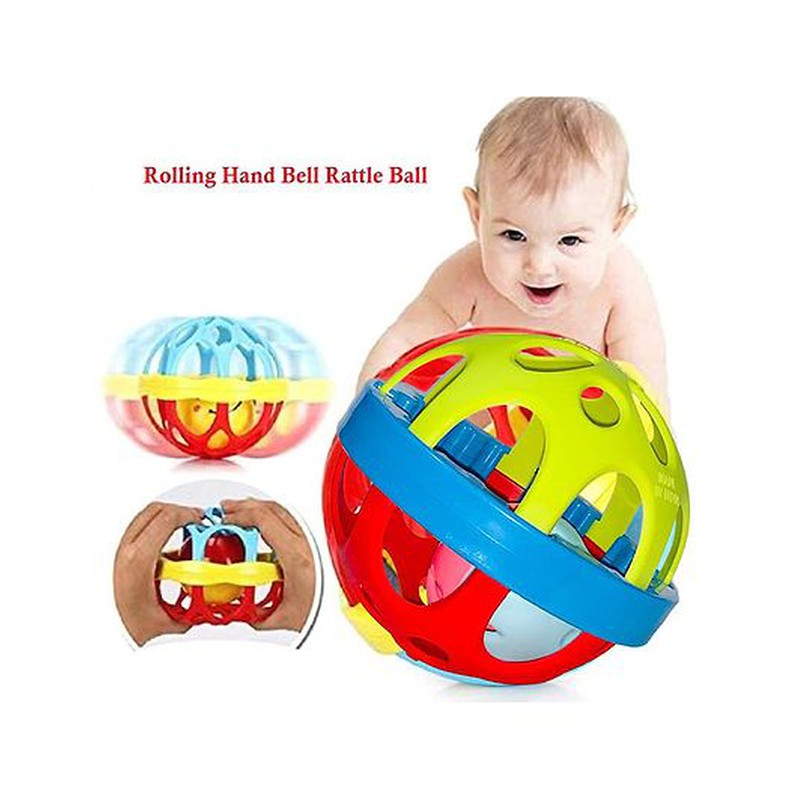 Baby Rattles and Teether Set BPA Free & Non Toxic Pack of 2 (Assorted Colours)