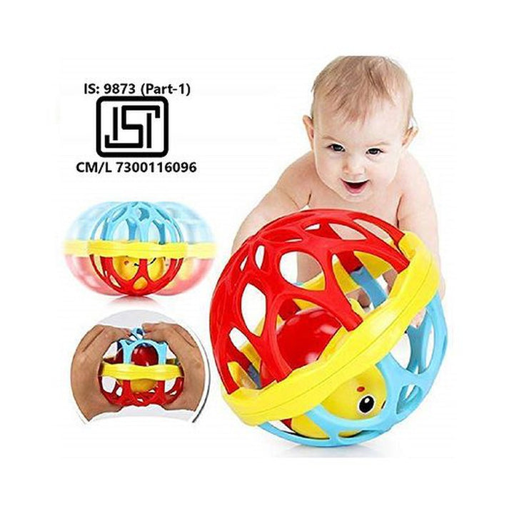 Baby Rattles and Teether Set BPA Free & Non Toxic Pack of 2 (Assorted Colours)