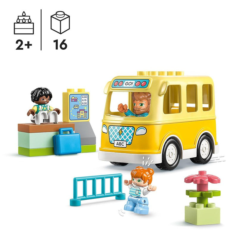 LEGO DUPLO Town The Bus Ride Building Toy Set 16 Pieces 10988 (2-5 Years)