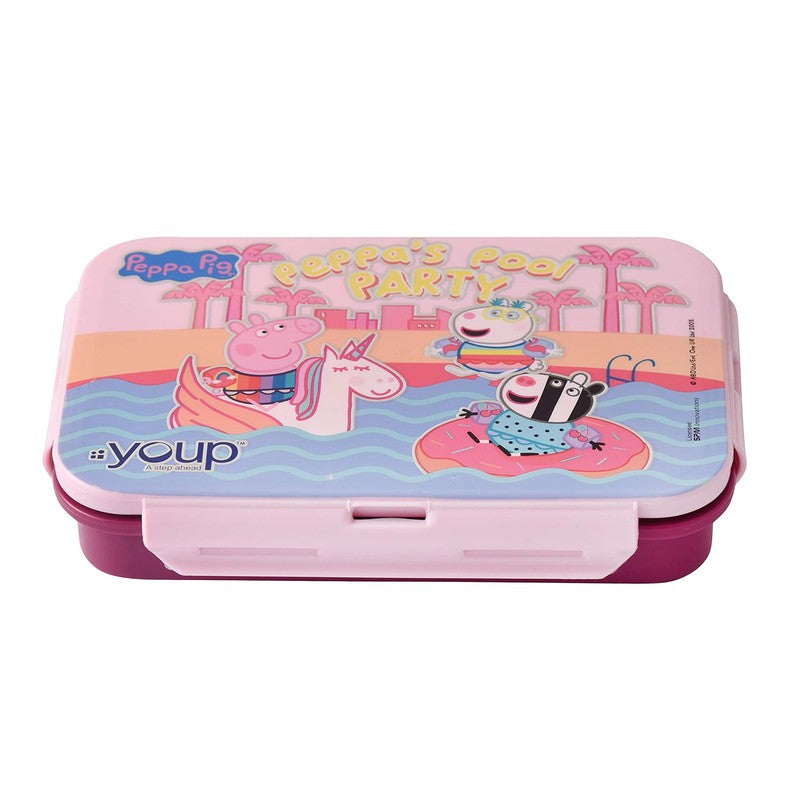 Youp Euro - 450 ML Stainless Steel Peppa Pig Kids Lunch Box