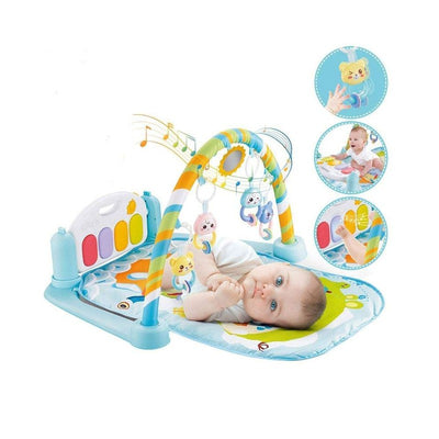 5 in 1 Musical Baby Play Gym Mat Piano Fitness Rack with Baby Rattle For kids