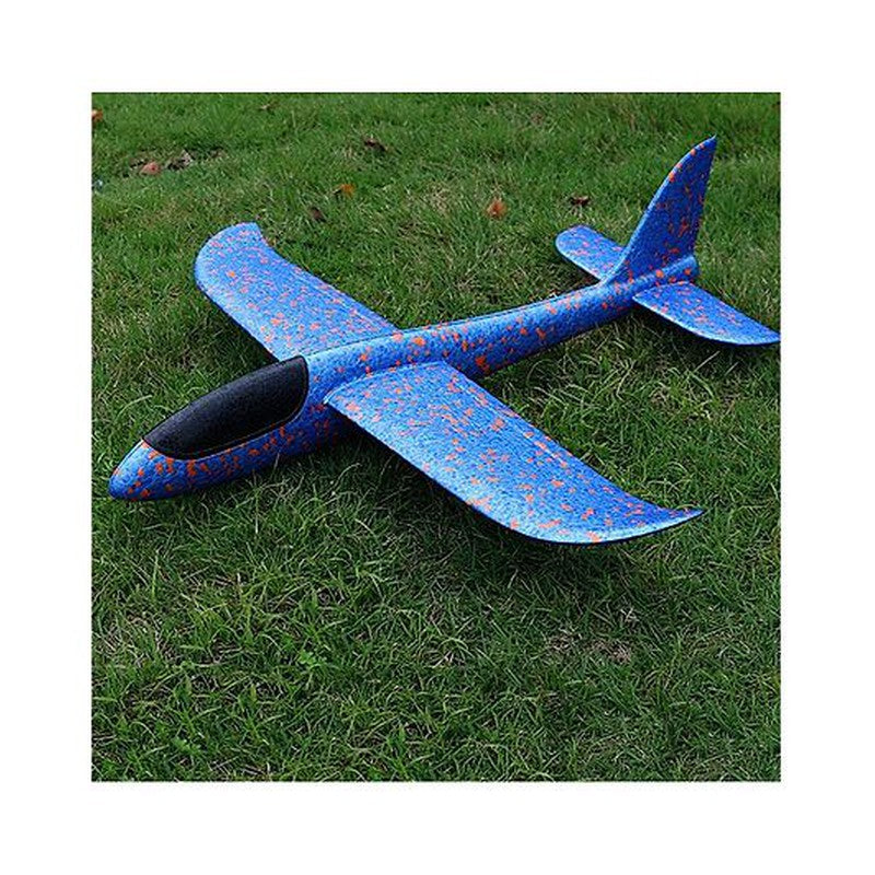 Hand Throw Flying Glider Foam Aeroplane Toy for Kids Pack of 1 - (Assorted Color)