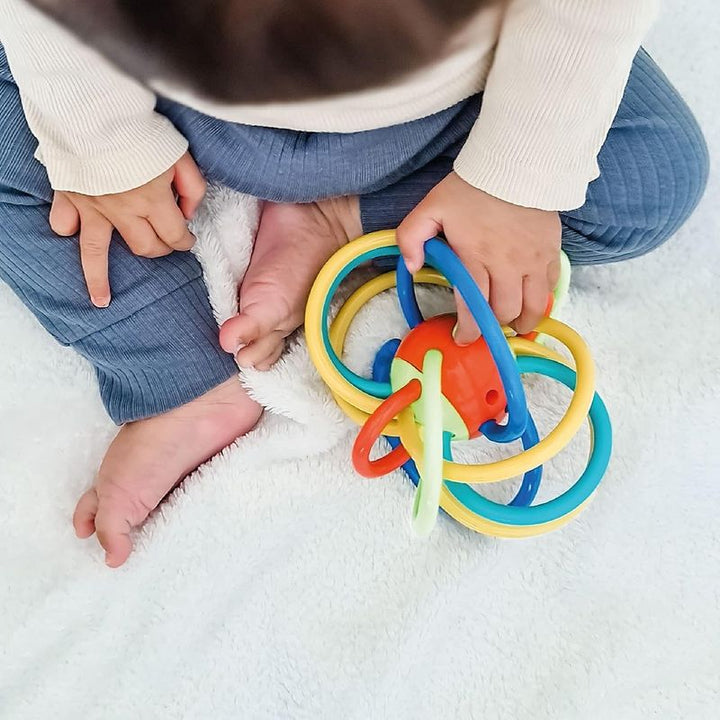 Infant Toddler Rattle Toys 1 Loopi Rattle - Multicolor