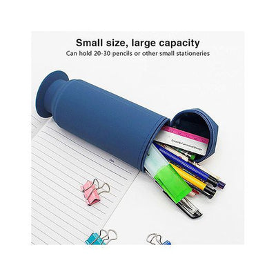 Unique Pencil Shape Pencil Pouch with Suction Bottom for Kids 1 Piece - Assorted Color