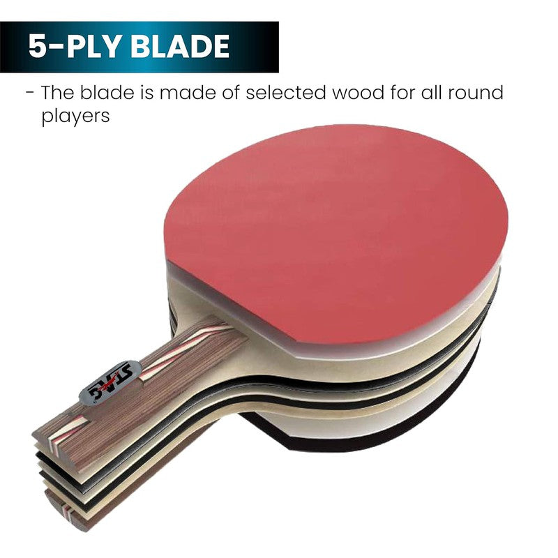 ITTF Approved Rubber All Round Advanced Table Tennis Racquet