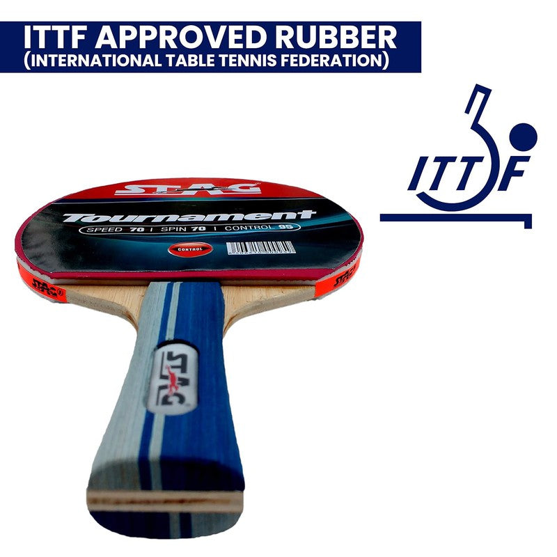 Beginner ITTF Approved Rubber Tournament Table Tennis Racquet