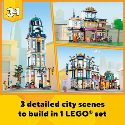 LEGO Creator Main Street 31141 Building Toy Set (1,459 Pieces) -  (COD Not Available)