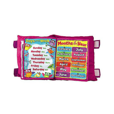 Kids Learning Pillow Cum Cloth Book Pink (Assorted Design) - English Hindi