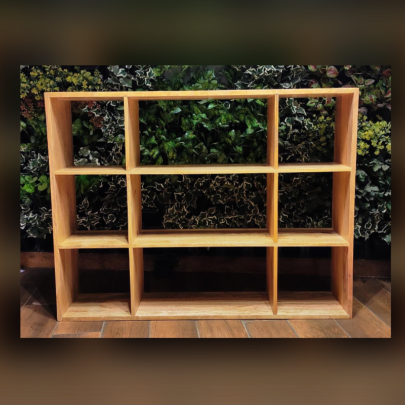 Montessori Wooden Shelf - 9 cubes