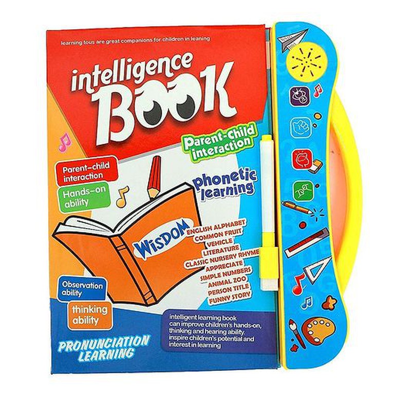 Interactive Intelligent Children Musical English Sound Book - (Assorted Colour)