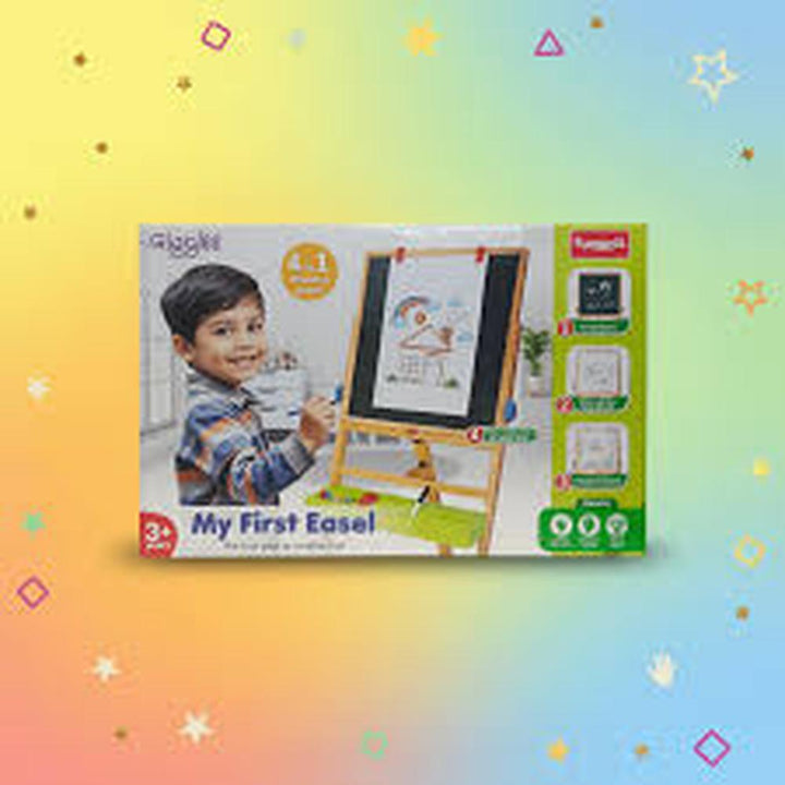 Funskool Giggles My First Easel – 4-in-1 Wooden Easel