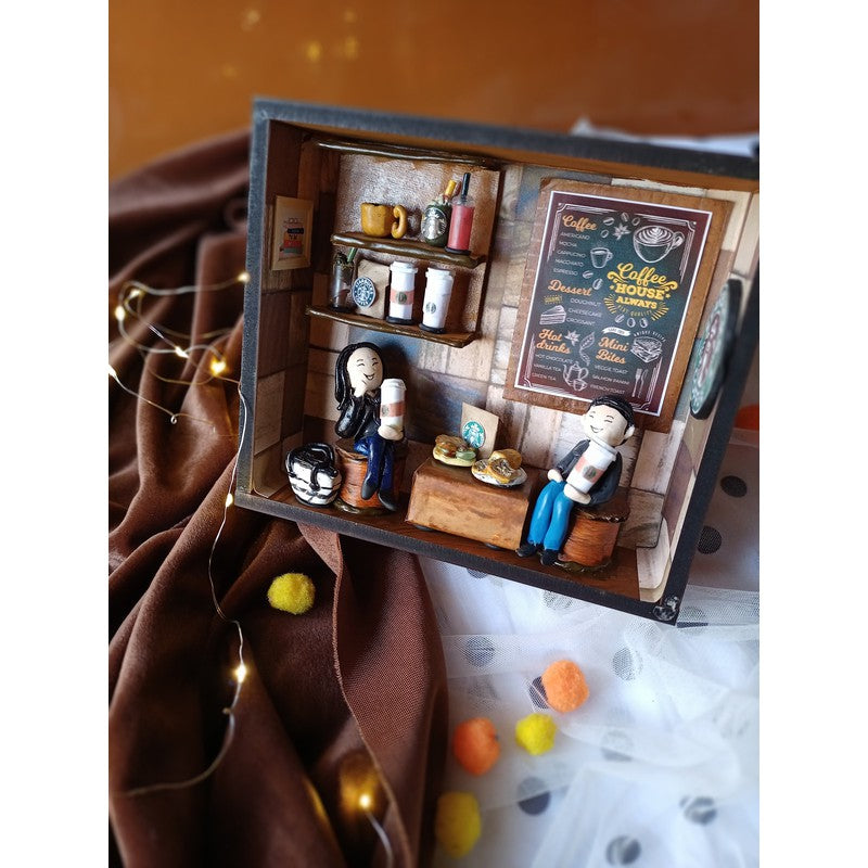 Starbucks Cafe Restaurant Miniature Shadow Box Personalised Frame (COD Not Available)