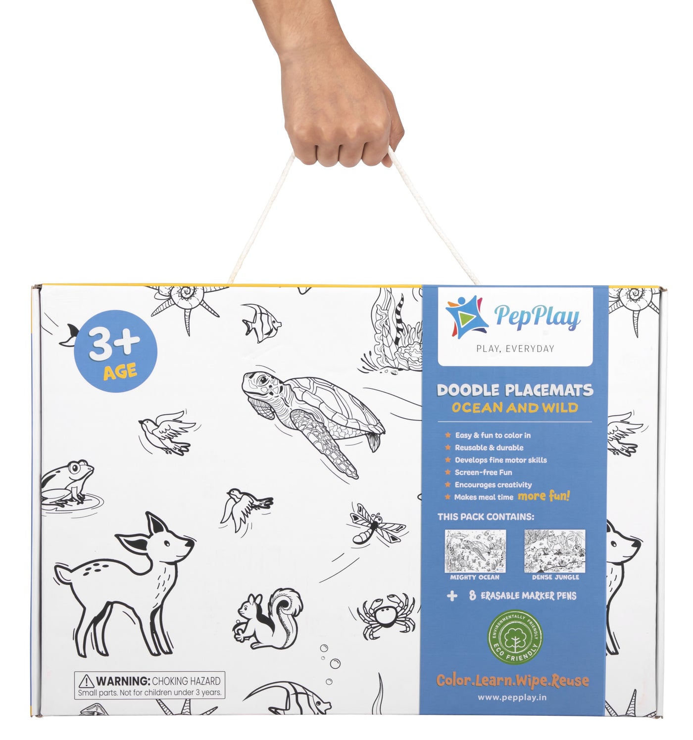 Doodle Placemats Set - Animal Series (DIY Drawing Kit)