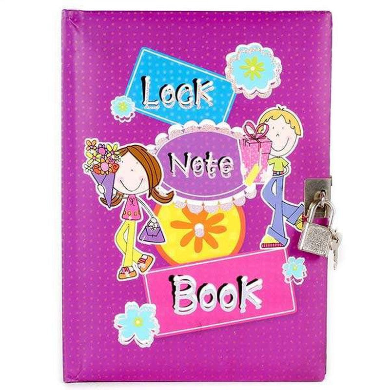 Purple Magic Lock Note Book