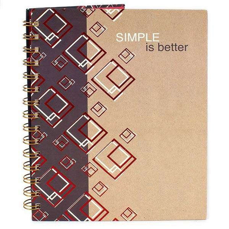 Simple Is Better Spiral Notebook