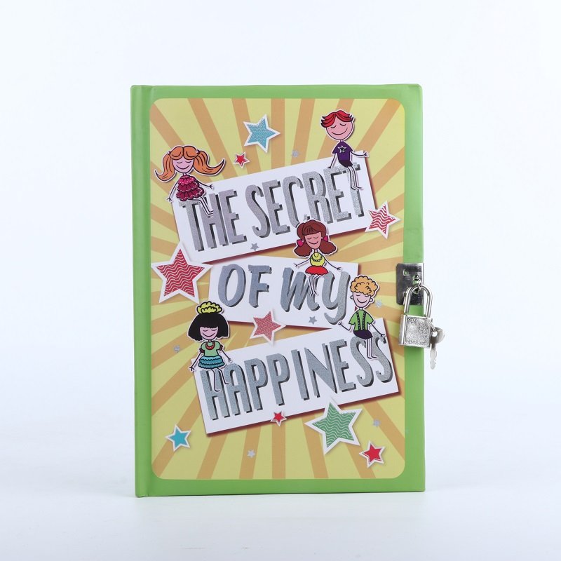 The Secret of My Happiness Lock Note Book