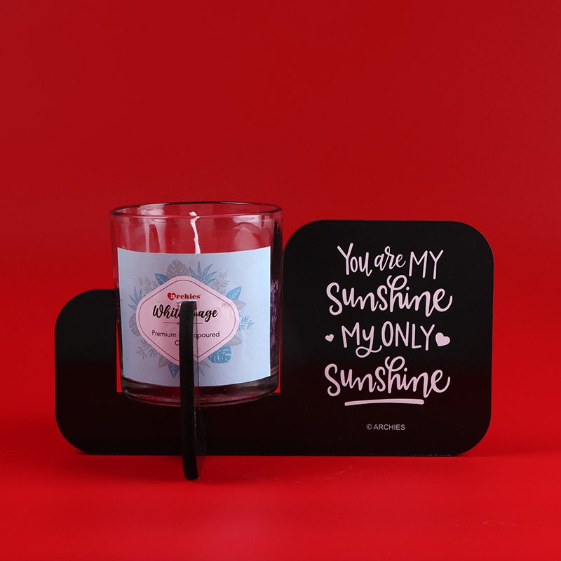 Think Happy Thoughts Candle Stand