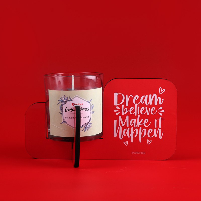 Dream Believe Make It Happen Candle Stand