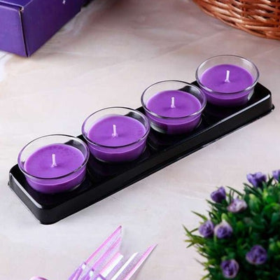Lavendar Scented Candle (Pack Of 4)