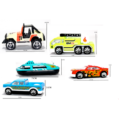 Combo of Police Cars and City Cars | Die Cast Metal Cars with Plastic Parts | 10 Small Size Cars