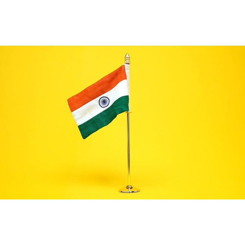 India Table Flag - Large