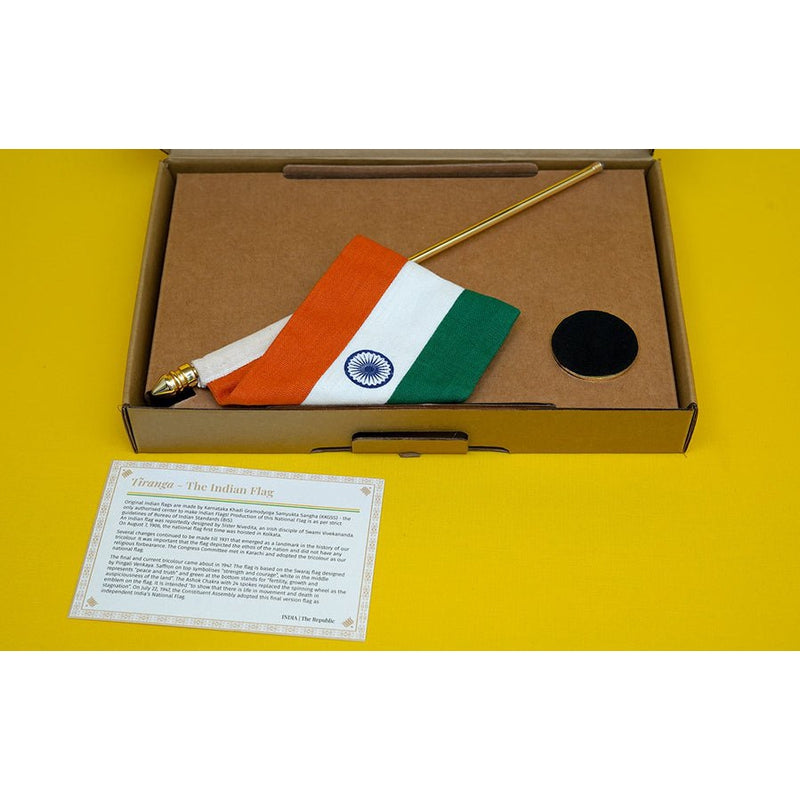 India Table Flag - Large