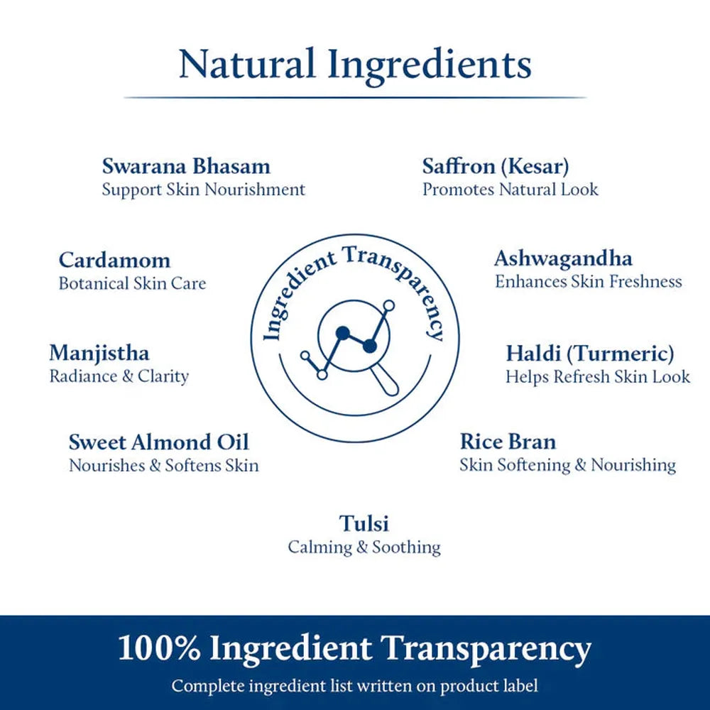 Blue Nectar Gold Shimmer Body Oil with Swarna Bhasma for Glowing Skin (16 Herbs) - 100ml