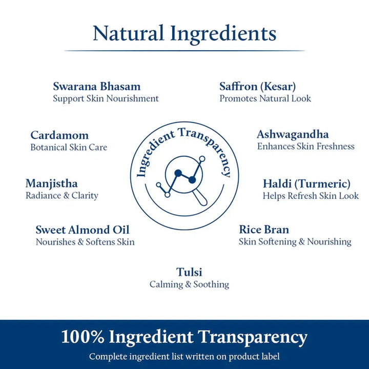 Blue Nectar Gold Shimmer Body Oil with Swarna Bhasma for Glowing Skin (16 Herbs) - 100ml