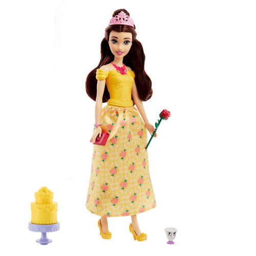 Mattel Original Disney Princess Belle with Cake & Accessories (3-7 Years)