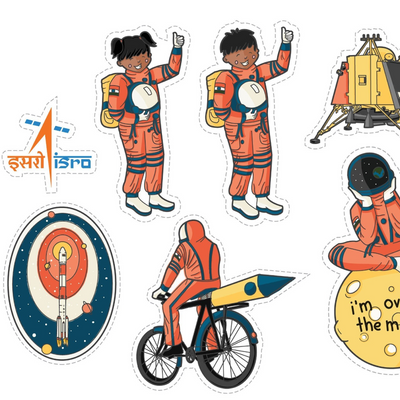 ISRO Story Stickers | Set of 15 stickers