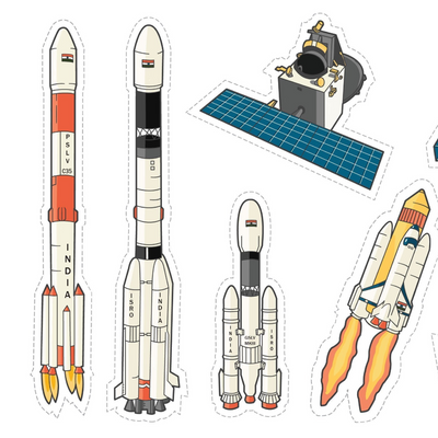 ISRO Story Stickers | Set of 15 stickers