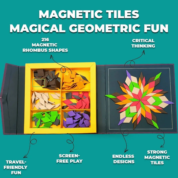 Toykraft Kaleidoscope Mandala Magnetic Puzzle | Creativity & STEM Skills